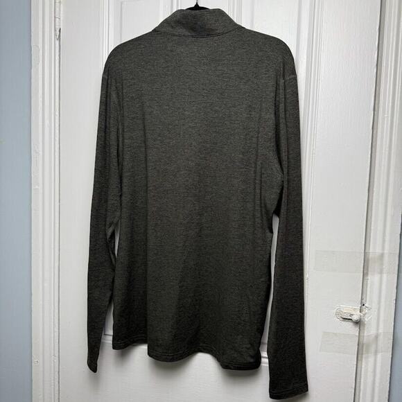 Korsa Roadrunner Sports Quarter Zip Mens Large Green Gray Running Long Sleeve - Picture 6 of 7